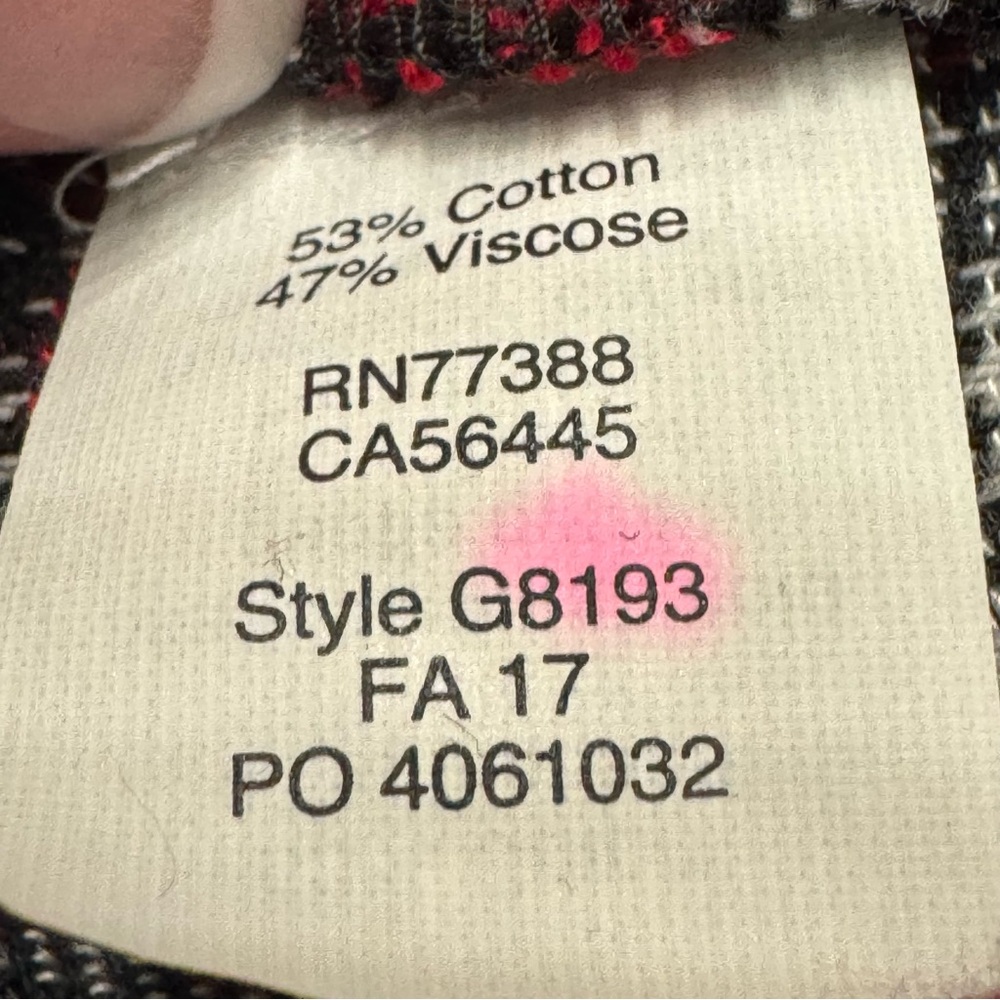 Madewell Red and Black Plaid Button Down‎ Shirt - Picture 5 of 10